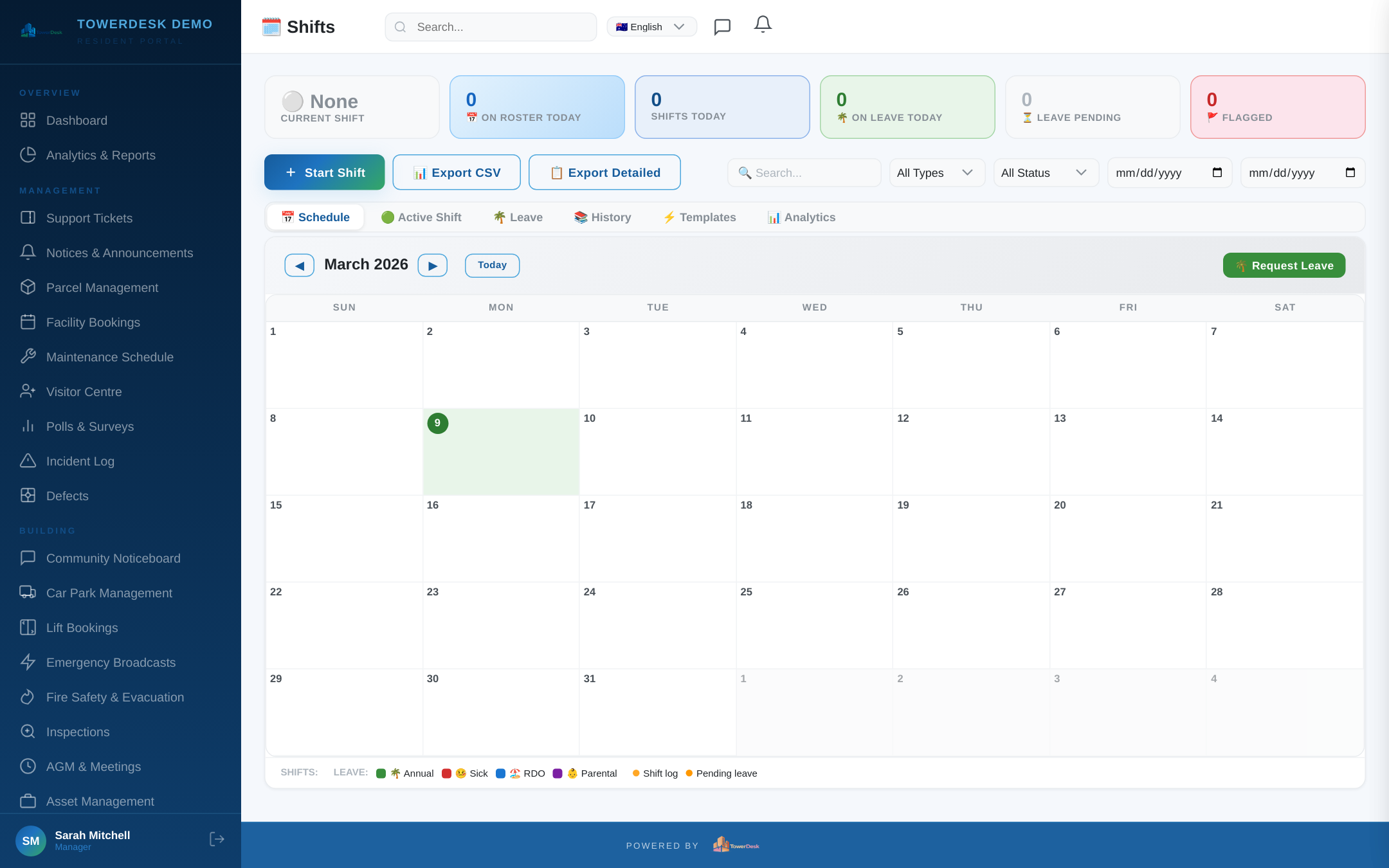 Shift Operations screenshot